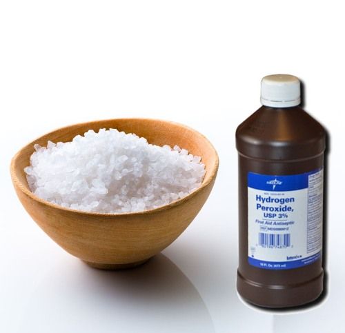 Jūra salt and Hydrogen peroxide