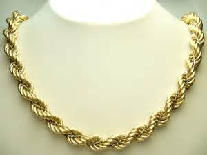 Heavy rope gold chain