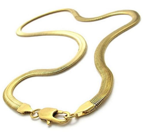 herringbone gold chain