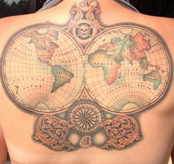 25 tatuaje minunate pentru hartă