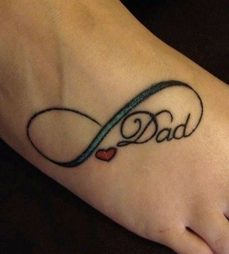 daughter love infinity tattoo