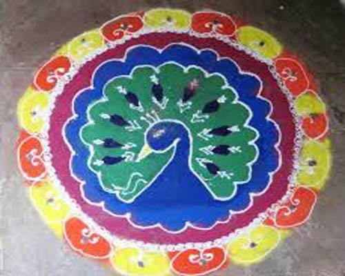 Păun Rangoli Designs 7