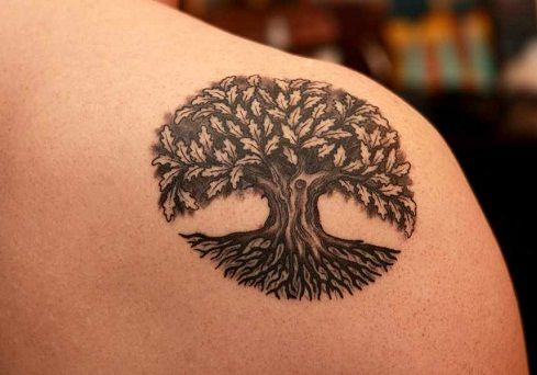 Hrast Tree Tattoo