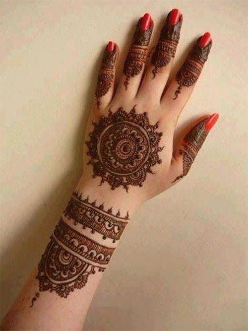 25 Cute And Easy Round Mehndi Designs With Pictures | Styles At Life