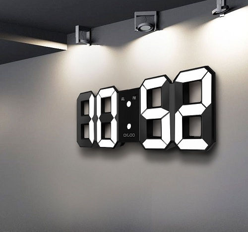 25 skirtingų tipų skaitmeninių laikrodžių, kurie atrodo paprastas ir gana