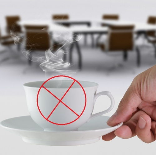 Avoid coffee cup 
