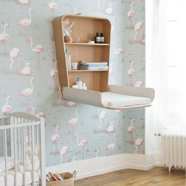 Hely Saving Wall Mounted Baby Changing Table