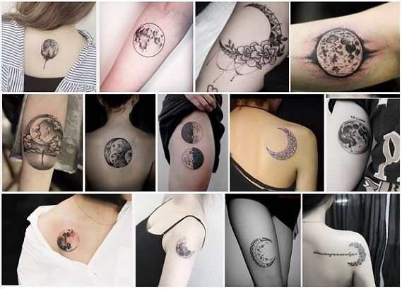25 Half and Full Moon Tattoo Designs and Meanings | Recruit2network