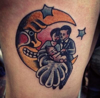 Šeima Moon Tattoo