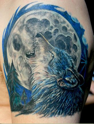 Gyvūnas Moon Tattoo