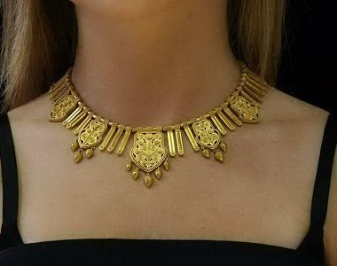 gold-flower-filigree-choker-necklace-9