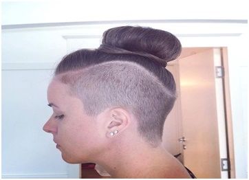 Top Bun with Shaved Base 