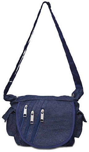 Cool Blue Denim Sling Bags -20