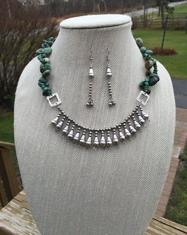 Modern Silver necklace set -13