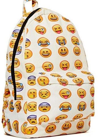 Emoji Embossed School Bag -14