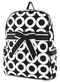 Fekete and White School Bag for Young Girls -8