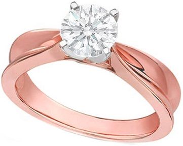 Auksas Ring Design For Female With Rose Gold
