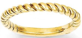 Gold Rings For Women In Twisted Pattern