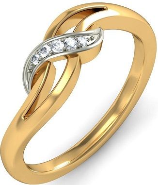 Grazus Gold Ring With Platinum