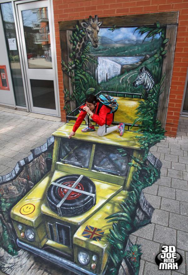 25 Real Real Street Art a 3D Joe és a Max