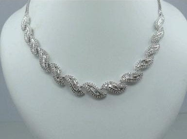 abstract-gyémánt nyaklánc