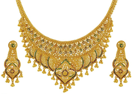 indijsko-tradicionalno-poročno-zlato-ogrlica1