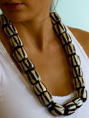 african Wood Smoke Necklace