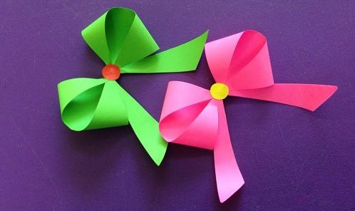 Paper Bow Hand Craft Design