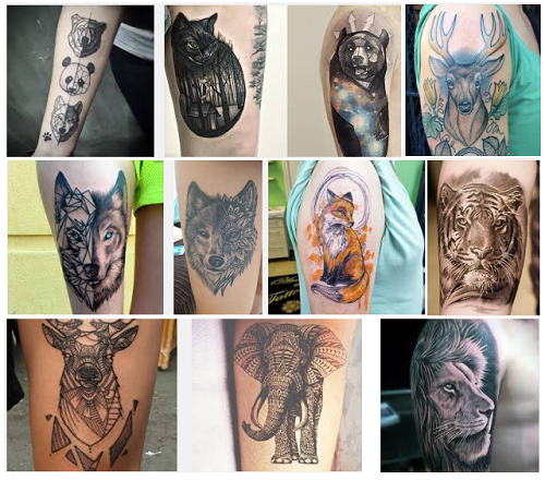 živali tattoo designs