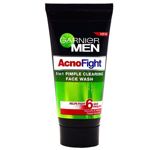 Față Washes for Pimples - Garnier Men Acno Fight 6 in1 Pimple Clearing Face Wash