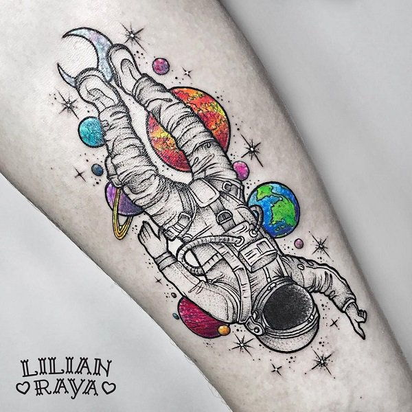 30+ Idei de tatuaj Astronaut
