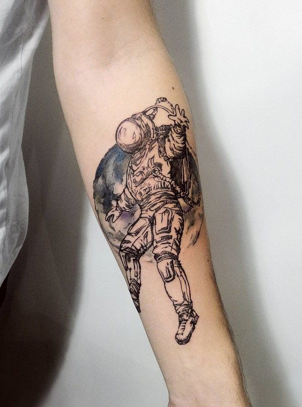 30+ Idei de tatuaj Astronaut