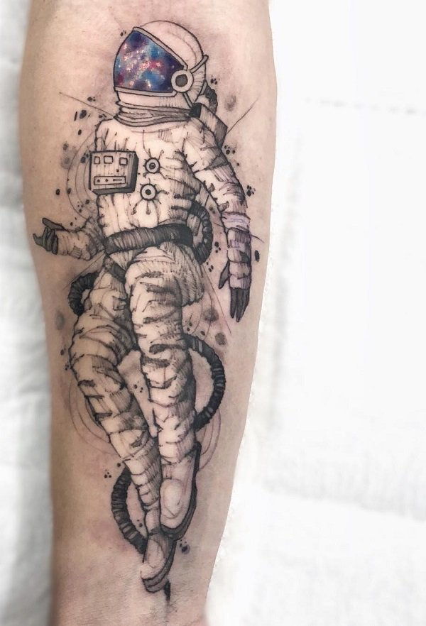 30+ astronautų tatuiruotės idėjos