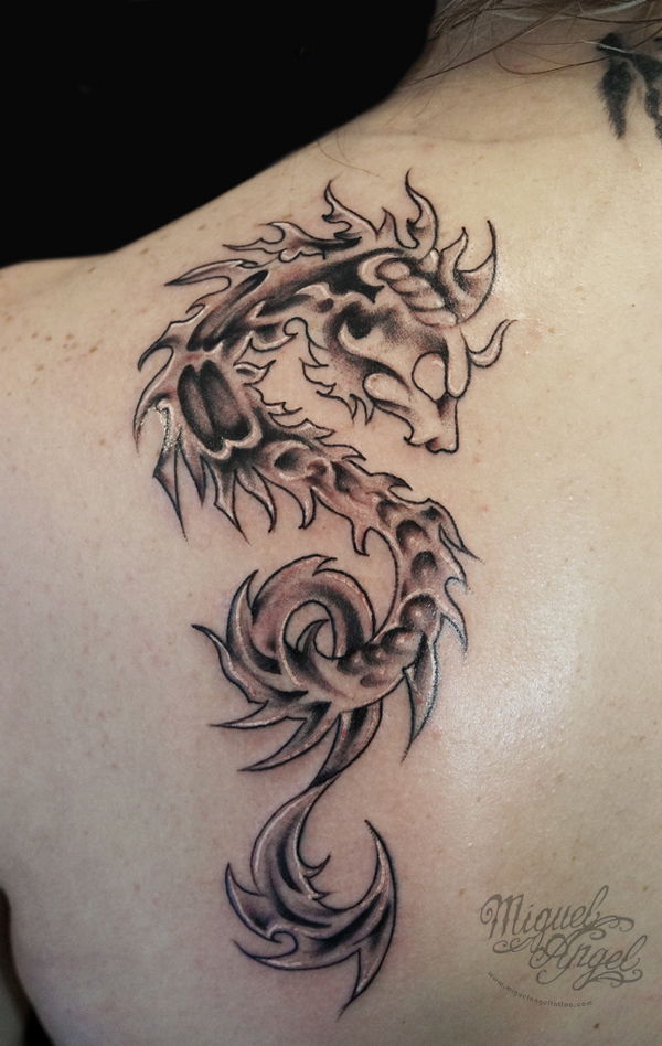 30 nuostabių drakono tatuiruotės dizaino