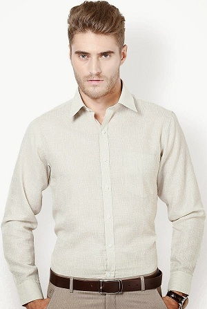Terry cotton formal shirt