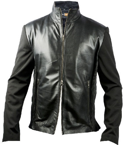Sleek Accession Black Mens Leather Jacket