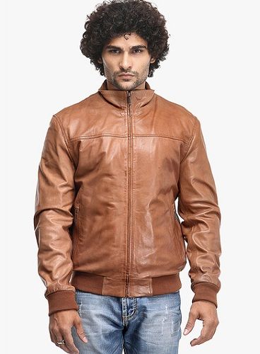 Teakwood Solid Brown Leather Jacket