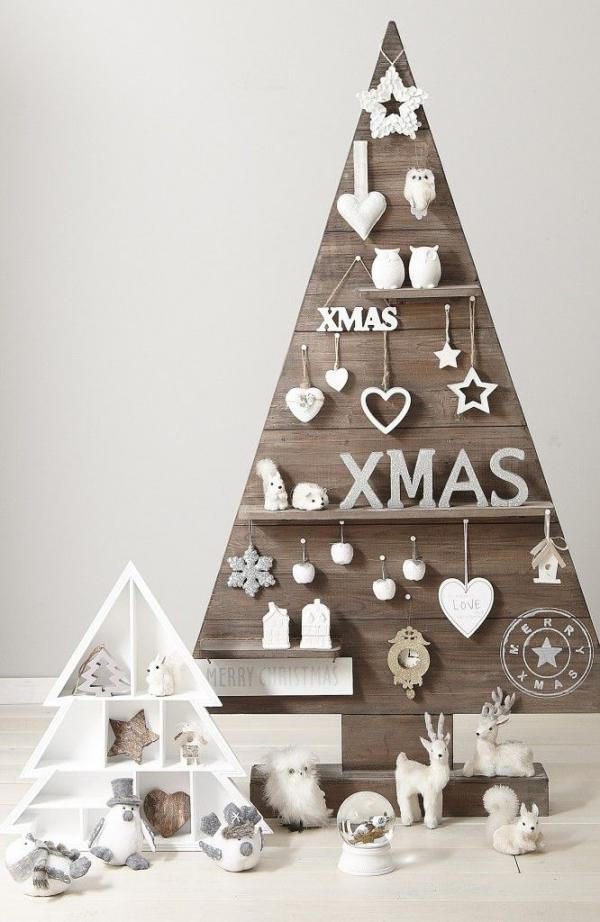 diy christmas tree deco made with ornaments