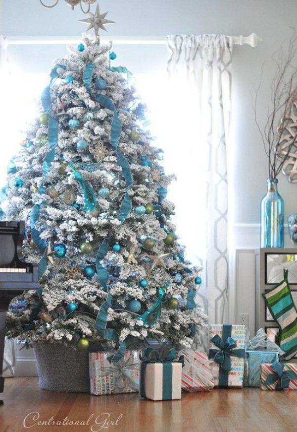 balta + blue themed christmas tree for boys