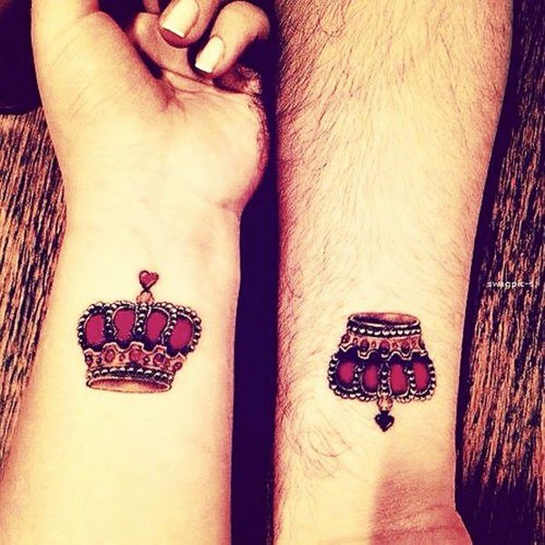 together forever couple tattoo