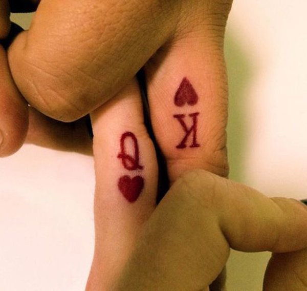 2 Q and K couple tattoo