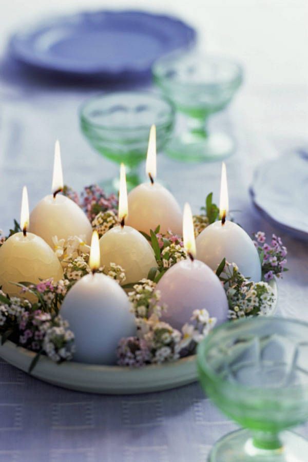 tojás candles