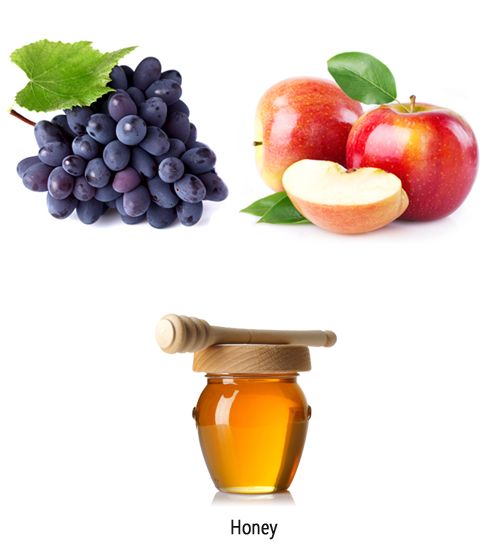 Grape Pulp, Apple Pulp and Honey