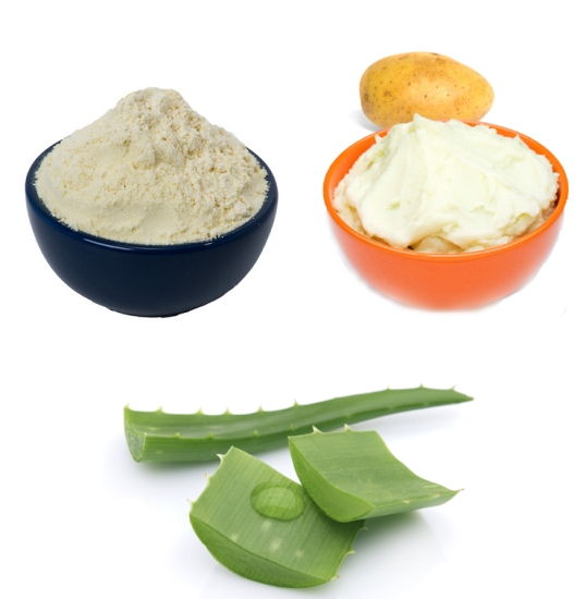 Aloe Vera, Potato Pulp and Besan