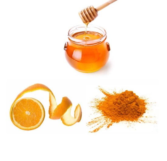 Orange Peel Paste, Pulp and Honey