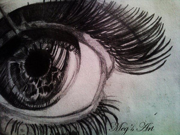 30 Izražajoče risbe oči