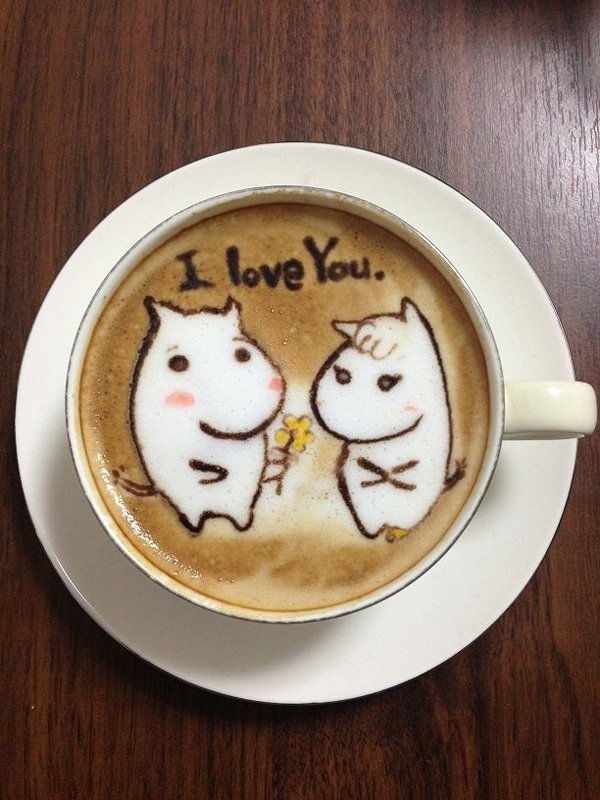 30 Neverjetni deli kave Latte art