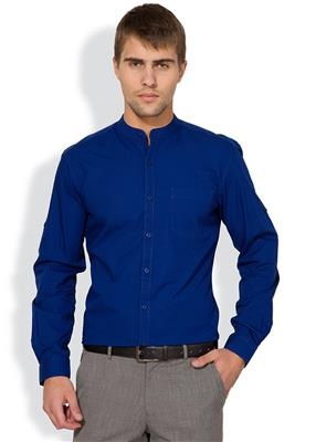 Bright blue Full sleeve Men’s Casual shirt