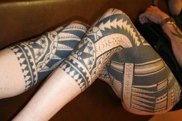 Samoan Leg Tattoo for women