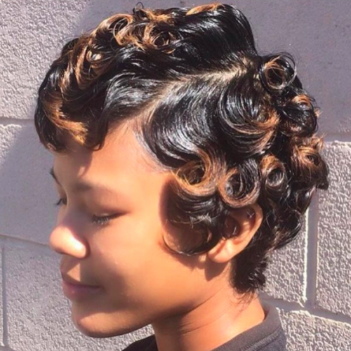 30 Short Curly Hairstyles for Black Women 20